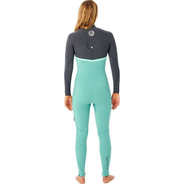 2023 Rip Curl Frauen E-Bomb 4/3mm Zip-frei Neoprenanzug WSMYIG - Green